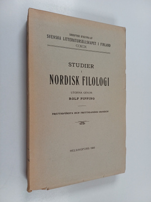 Studier i nordisk filologi  1