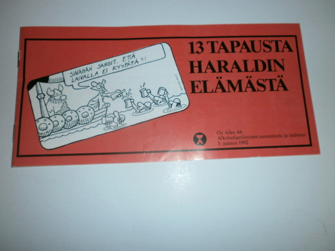 13 tapausta Haraldin elämästä - tietoiskulehdykkä, Alko 1992