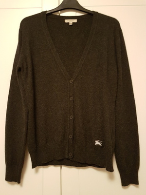 Burberry klassinen cardigan/neuletakki, harmaa, M/38.