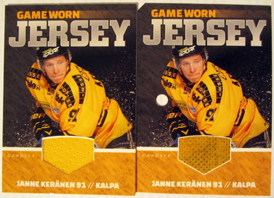 Janne Keränen Kalpa Game Worn Jersey Cardset 2015-16 /128