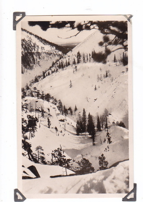 Valokuva Postikortti Lappi Pelkosenniemi Pyhätunturi 1940-l
