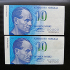 Suomi 10 Markkaa 2kpl vuosi1986 - pikkukuva 1
