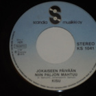7" KISU - Jokaiseen Päivään Niin Paljon Mahtuu - single EX- - pikkukuva 1
