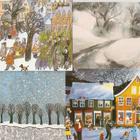 Unicef taittokortit 4 kpl: Christmas Walk, White Christmas.. - pikkukuva 1