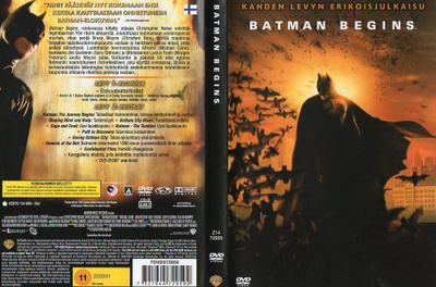 Batman Begins (30 307) k -FI- suomik. DVD (2) christian bale