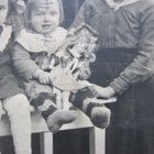 VANHA CDV Visiitti Valokuva Lapset + Lelu Nukke 1900-l - pikkukuva 2
