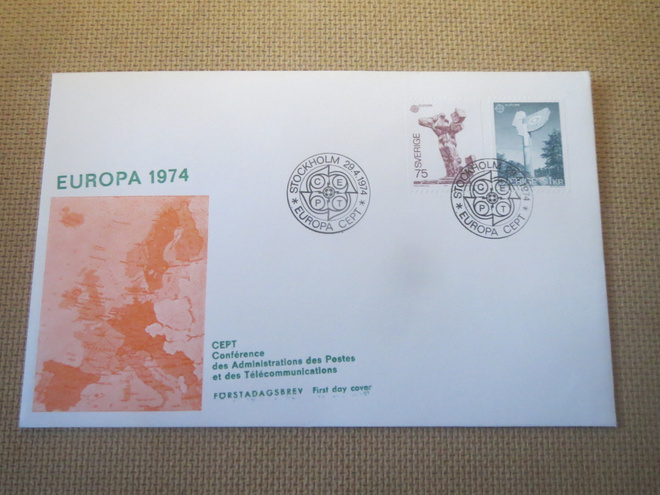 FDC Ruotsi 1974:  Europa Cept