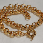 21k kullattu Kanadalainen papu rannekoru Gold plated - pikkukuva 1