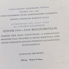 VANHA Luovari Jatkosodan Muistomitali Sotalentäjä AlkupKuori - pikkukuva 2