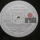 Radio Futura: De Un Pais En Llamas  LP  1985 - pikkukuva 4