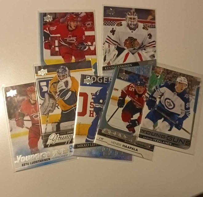 Suomalaiset Young Guns RC-kortit alk. 2,5€