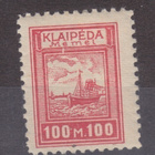 Saksa reich Memel 1923  Mi 154 postituoreena. - pikkukuva 1