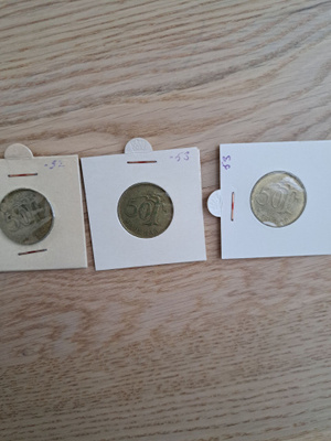 50 markkaa kolikko 3 kappaletta