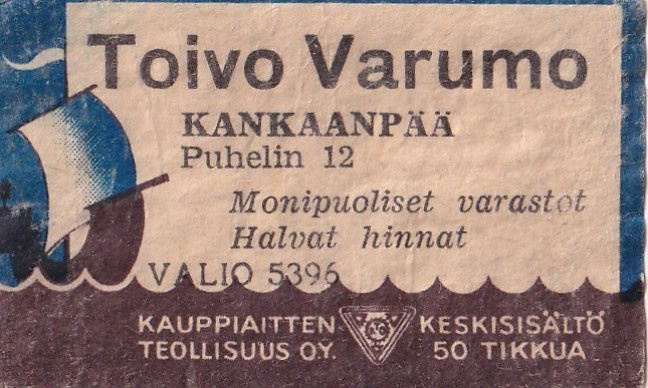 Kankaanpää, Toivo Varumo. Valio 5396 . b490