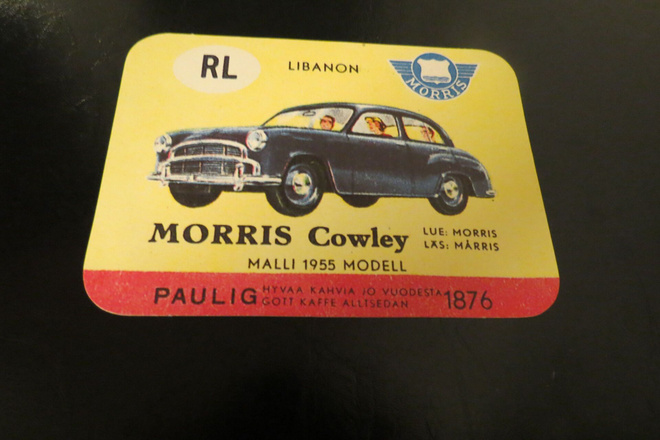 MORRIS COWLEY AUTOPOSTIKORTTI KÄYTTÄMÄTÖN