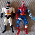 BATMAN & SPIDERMAN vintage figuurit - pikkukuva 1
