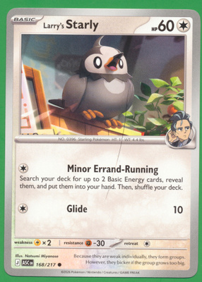 Pokémon Larry's Starly (ASC 168)