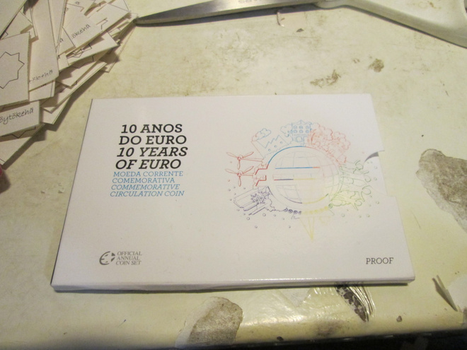 2012 Portugali  euro 10 vuotta   CoinCard  proof