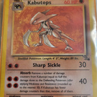 Kabutops #24 Fossil Set RARE non holo card - pikkukuva 1