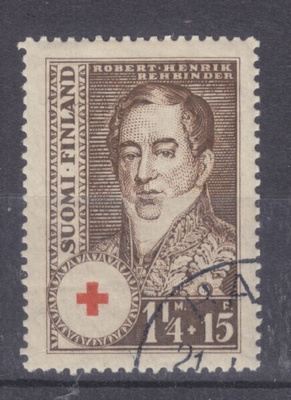 1936 Pr 1,25 mk+ 25p leimattuna.