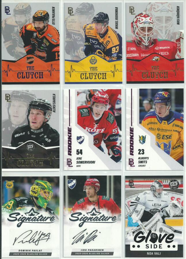 2025-26 Blueline The Clutch GOLD #TC13 Masi Härkönen /300