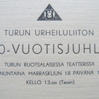 TURUN URHEILULIITTO.....50-vuotisjuhla, kutsu v. 1951. - pikkukuva 5