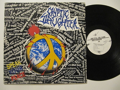 Cryptic Slaughter Speak Your Peace LP UK ZORRO 6