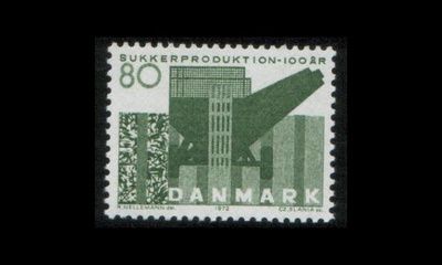 Tanska 519 ** Sokerintuotanto 100v (1972)