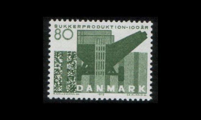 Tanska 519 ** Sokerintuotanto 100v (1972)
