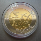 5 euro 2007 Proof Suomen itsenäisyyden 90-vuotisjuhlaraha - pikkukuva 1