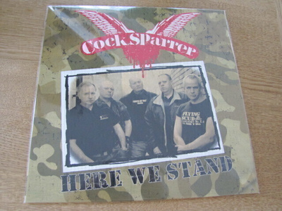Cock Sparrer here we stand clear/black splatter 2021 Ltd 500