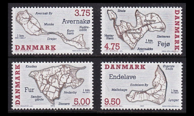 Tanska 1096-9 ** Tanskalaisia pikkusaaria (1995)