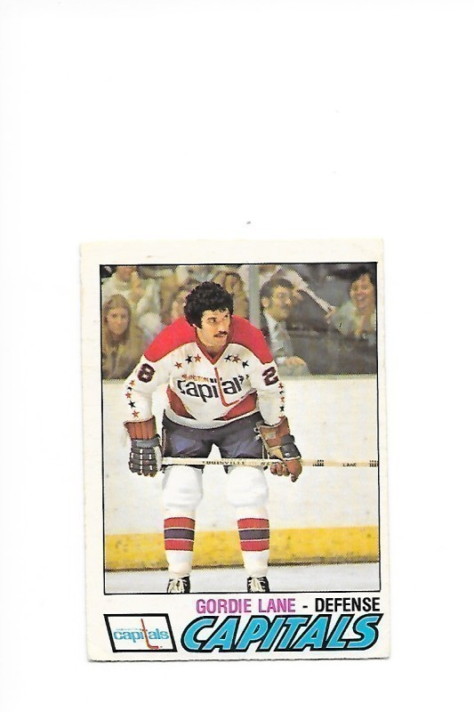 1977-78 OPC #287 Gordie Lane Washington Capitals gooni
