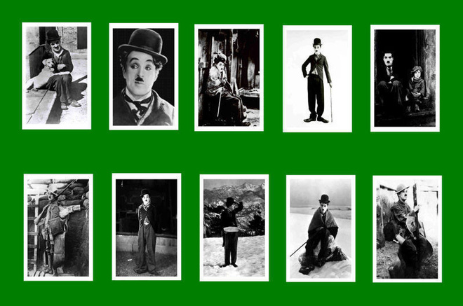 CHARLIE CHAPLIN - postikorttisetti    (Upea Lahja!) #2 F