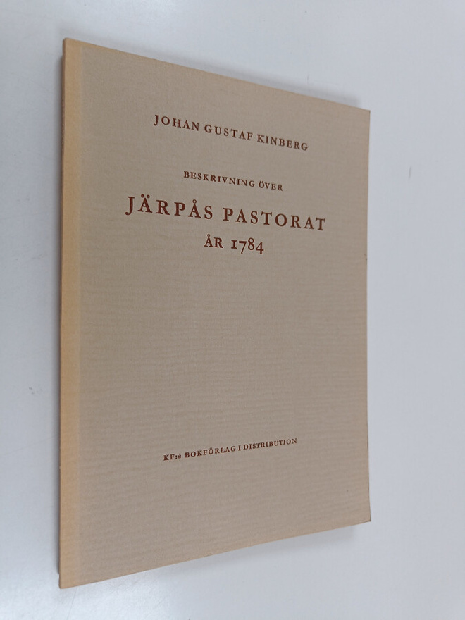 Karl Nilsson ym. : Beskrivning över Järpås pastorat år 1784