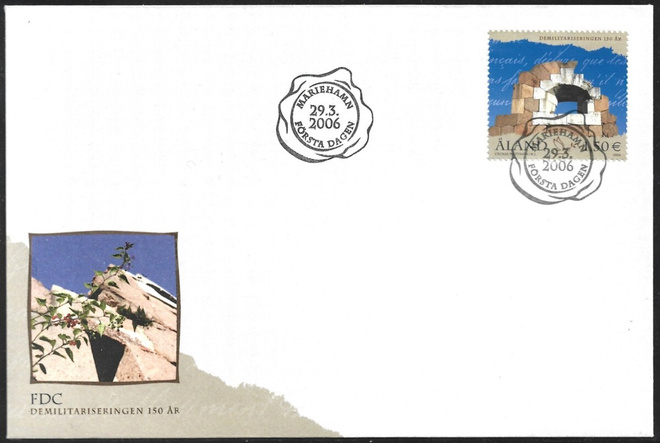 FDC Åland 2006  Demilitarisaatio 150 vuotta  LaPe ÅL 263