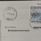 Eurooppa 1972 -merkki loistoleimakortilla Lahti 10 - pikkukuva 2