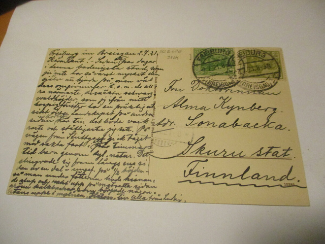 1921 Saksa kortti os Skuru stat.