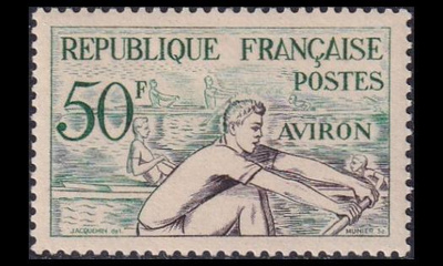 Ranska 982 ** Urheilu Soutu (1953)