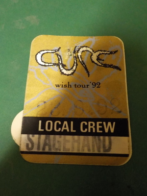 CURE BACKSTAGEPASSI VUODELTA 92