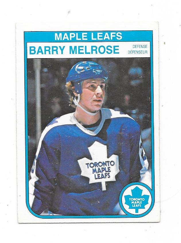 1982-83 OPC #328 Barry Melrose , Toronto Maple Leafs