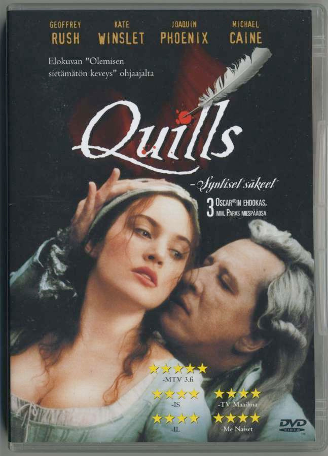 QUILLS – SYNTISET SÄKEET - Suomi-DVD 2000 - Markiisi de Sade