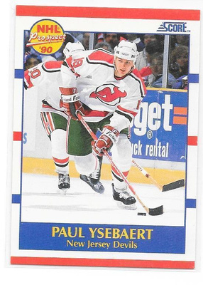 1990-91 Score #406 Paul Ysebaert New Jersey Devils RC