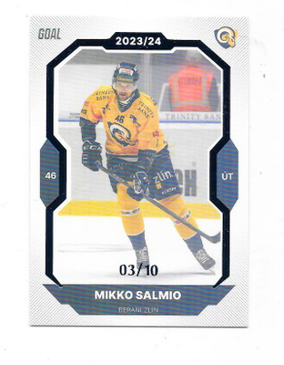 23-24 Tsekki 2. liga BLUE #8 Mikko Salmio Zlin  ex Ässät /10