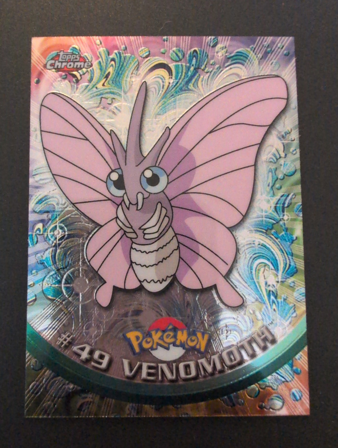 Venomoth Chrome Pokemon Topps