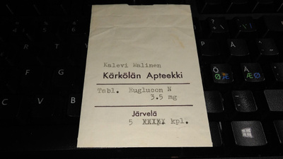 Kärkölä Järvelä apteekkipussi 26/6