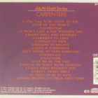 Carpenters • A&M Gold Series • Carpenters CD - pikkukuva 3