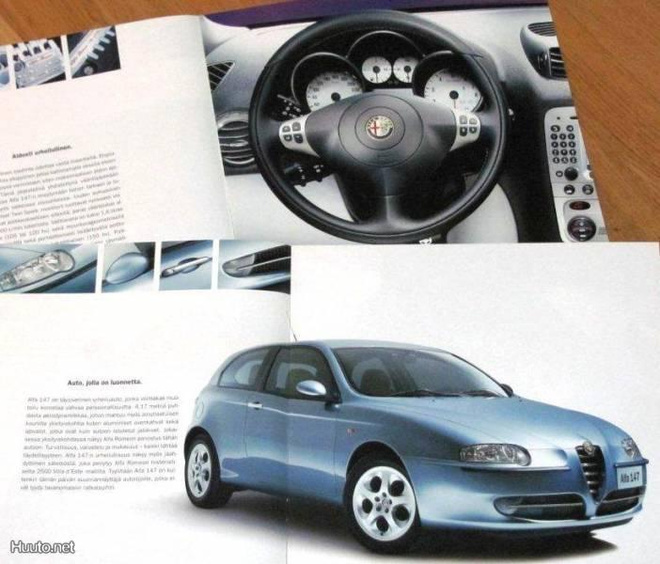 2004 Alfa Romeo 147 esite - KUIN UUSI - 20 sivua - suomal