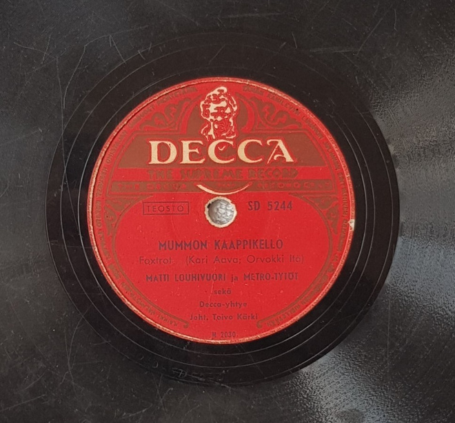 Savikiekko 1954 - Metro-Tytöt & Matti Louhivuori Decca SD
