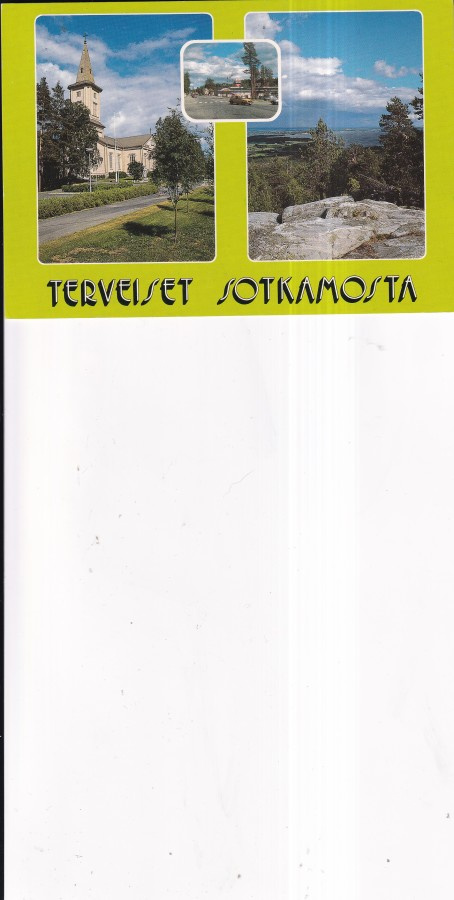 Sotkamo, Kirkko, sommitelmakortti  .    b709